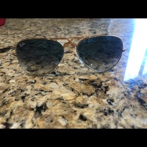 Ray-Ban Gradient Blue Aviators Size 58